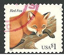 US Cat #3036, Red Fox, Used*-