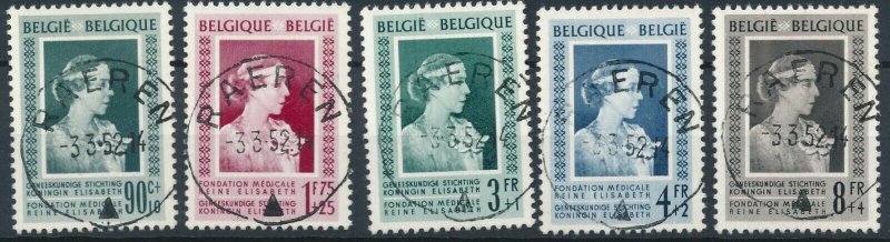 [1966] Belgium 1951 good Set very fine Used Stamps Value $61