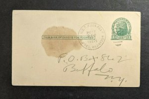 1927 USTP SS President Harding Sea Post Cover to Buffalo NY