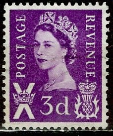 Great Britain, Regional, Scotland; 1958: Sc. # 1: Used Single Stamp