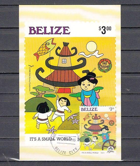 Belize, Scott cat. 794. Disneyland`s 30th Anniversary Maximum card.