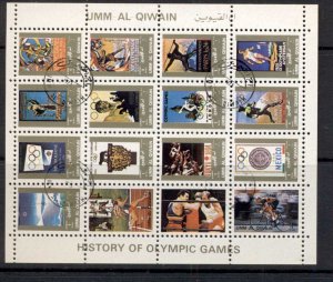 Umm Al Qiwain 1972 Mi#1114-1129 Olympic Games of the Past small size CTO