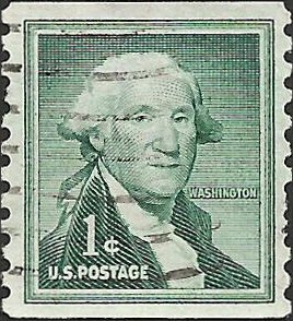 # 1054b DRY PRINT LARGE HOLES USED GEORGE WASHINGTON    