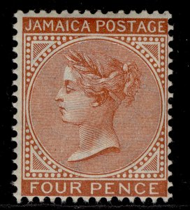 JAMAICA QV SG50, 4d red-brown, LH MINT. Cat £75.