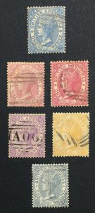 MOMEN: HONDURAS SG #17-22 CROWN CA P14 USED LOT #61262