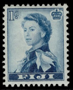 FIJI QEII SG281, 1d turquoise-blue, M MINT.