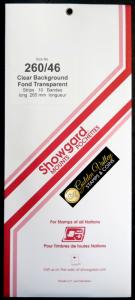 Showgard Stamp Mount Size 260/46 mm - CLEAR - Pack of 10 (260x46  260 mm)  STRIP