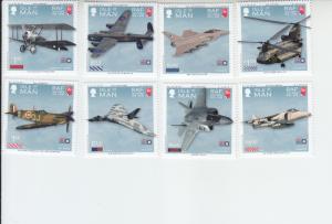 2018 Isle of Man Centenary Royal Air Force  (8) (Scott 1912-19) mnh