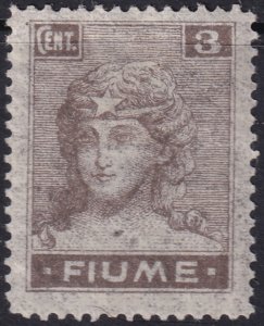Fiume 1919 Sc 28b MH* thin translucent paper