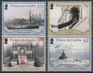 Tristan da Cunha 2022 MNH Ships Stamps Death of Shackleton Exploration 4v Set