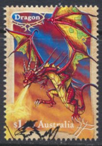 Australia SC# 3580 SG 3657 Mythical Creatures Dragon Used with fdc details & ...