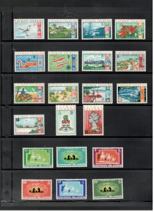 CAYMAN ISLANDS COLLECTION ON STOCK SHEET, ALL MINT