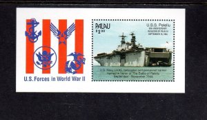PALAU #339 1994 WWII; SHIPS MINT VF NH O.G S/S