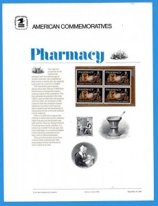 USPS COMMEMORATIVE PANEL #4 PHARMACY #1473