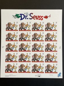 2004 sheet Theodor Seuss Geisel aka Dr. Seuss Sc# 3835 