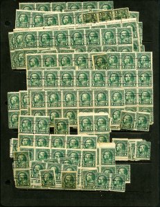 US Stamps # 552 West Hoboken Pre-Cancel Lot of 470 Mint NH