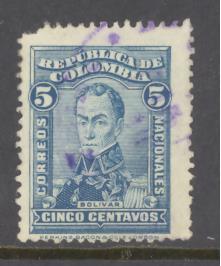 Colombia Sc # 343 used