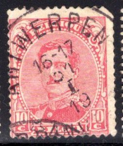 Belgium #112, used, SON Antwerpen CDS 31 January 1919