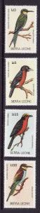 Sierra Leone-Sc#975//981-unused NH 1/2 set-Birds-1988-