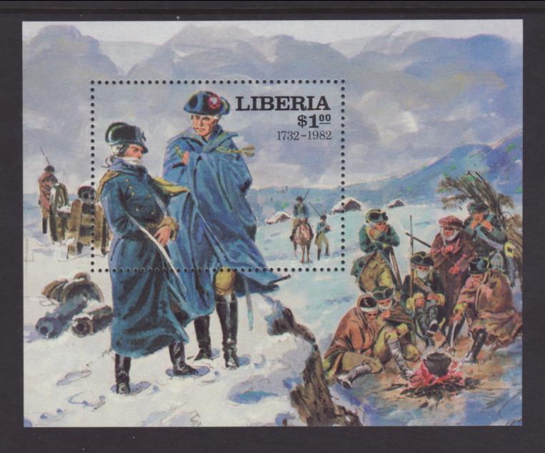 Liberia 922 US Bicentennial Souvenir Sheet MNH VF