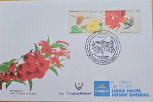 O) 2020 BRAZIL, FLOWERS AND POLLINATORS, XILOCOPA - INSECT, METALLIC BEE, FDC XF