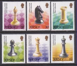 Jersey 1106-1111 Chess MNH VF