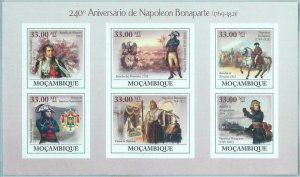 M1445 - MOZAMBIQUE - ERROR, 2009 IMPERF SHEET: Napoleon Bonaparte