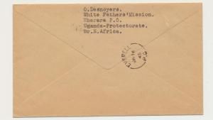 UGANDA (MBARARA) TO CANADA 1944 CENSOR COVER, EXAM#9, 20c RATE(SEE BELOW)