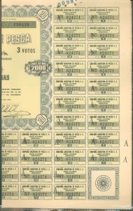 Argentina #Bond Coupons 1958