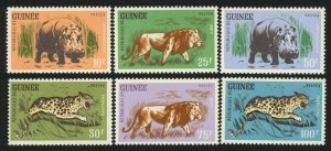 GUINEA Sc 248-53 F-VF/MNH* -1962 - Guinea Wildlife - *#250 is MLH - Complete Set