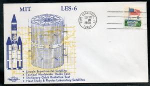 US MIT LES-6 Satellite Test Space Cover 1968 D992