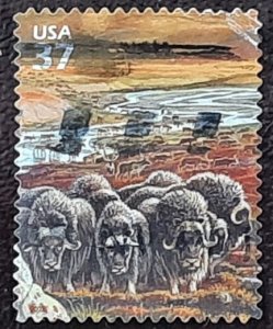US Scott # 3802d; used 37c Arctic Tundra from 2003; VF centering; off paper