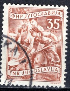Yugoslavia; 1952; Sc. # 351; Used CTO Single Stamp