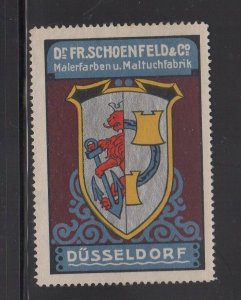 German Advertising -Dr. Schoenfeld & Co. Paint & Painting Cloth, Düssseldorf