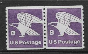 SC#1820 18 cent B rate coil pair MNH