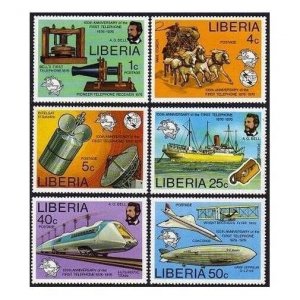 Liberia 742-747,C212,MNH.Michel 997-1002,Bl.81. A.Graham Bell,1976.UPU,Concorde,