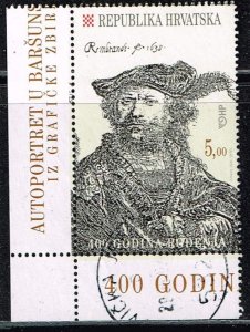 Croatia 2006,#612 used. 400th Anniversary of the Birth of Rembrandt