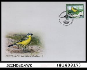 LATVIA - 2017 YELLOW WAGTAIL BIRD / BIRDS - 1V - FDC