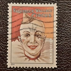 US Scott # 4905; used (49c) Circus Posters from 2014; XF centering; off paper