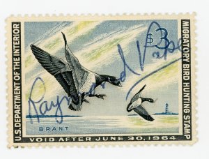 #RW30 – 1963 $3.00 Brant Landing Ducks. Used.