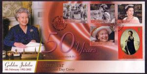 Gibraltar, Scott cat. 896-900. Queen as a Girl Guide value. First day cover. ^