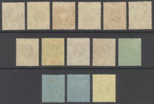 Fiji 1922 1/4d-5s GV Wmk Script Scott 93-106 SG 228-241 LMM Cat $133