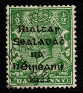 IRELAND SG1 1922 ½d GREEN USED