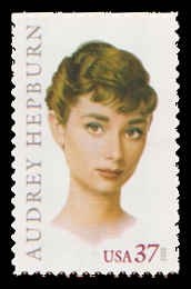 PCBstamps    US #3786 37c Audrey Hepburn, 2004 , MNH, (5)