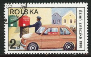 Poland Scott 2419 Used CTO favor canceled stamp 1980