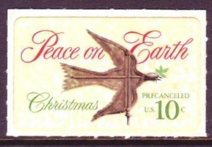 1974 Peace on Earth- Precancel, Single 10c Postage Stamp, Sc# 1552, MNH, OG