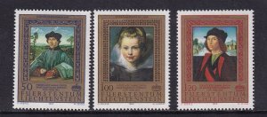 Liechtenstein   #817-819  MNH  1985  paintings