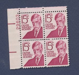 USA - Scott 1288a - MNH plate block - UL plate 29603 tagged - 15 ct OW Holmes