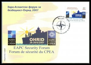 2007 MACEDONIA FDC Cover - EAPC Security Forum, Ckonje N17 