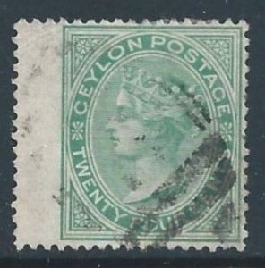 Ceylon #68 Used 24c Queen Victoria